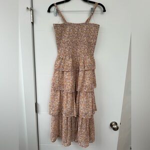 Mimi Chica Floral Smocked Dress